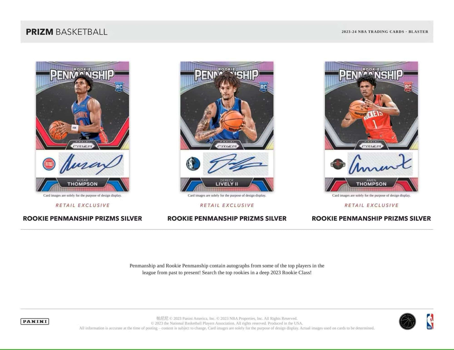 NBA Panini Prizm Basketball Blaster Box 2023-24