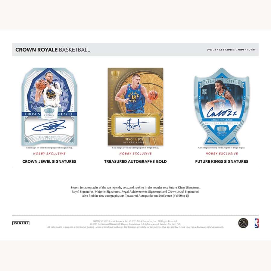 NBA 2023-24 Panini Crown Royale Basketball Hobby box