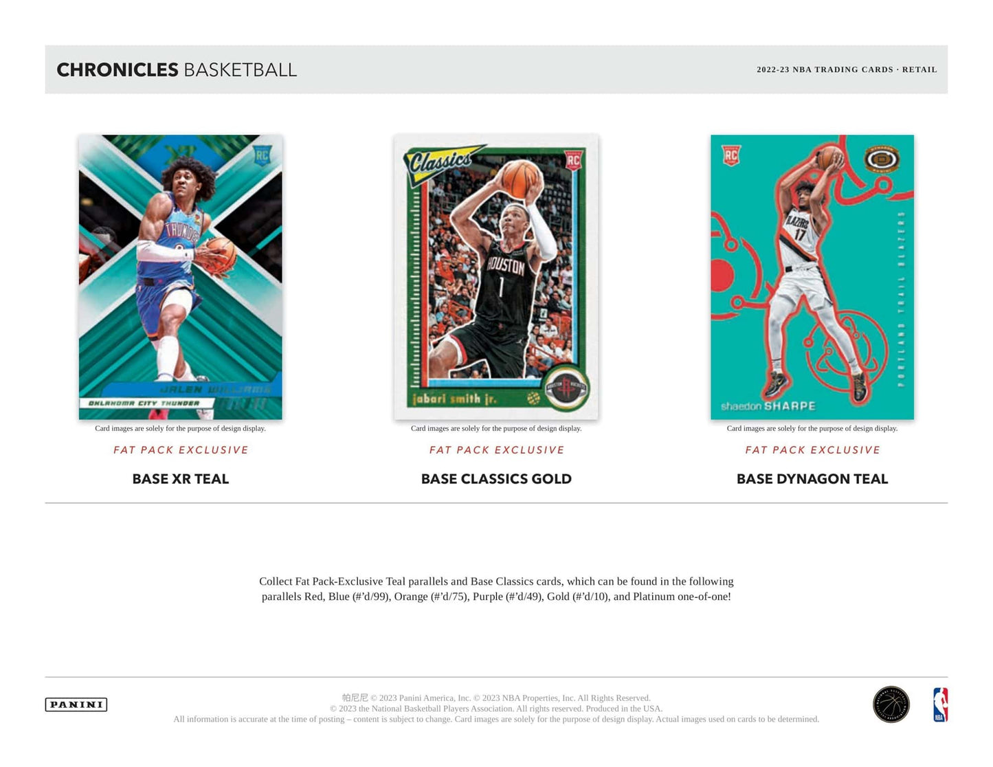 NBA 2022-23 Panini Chronicles Basketball NPP Fat Pack Box