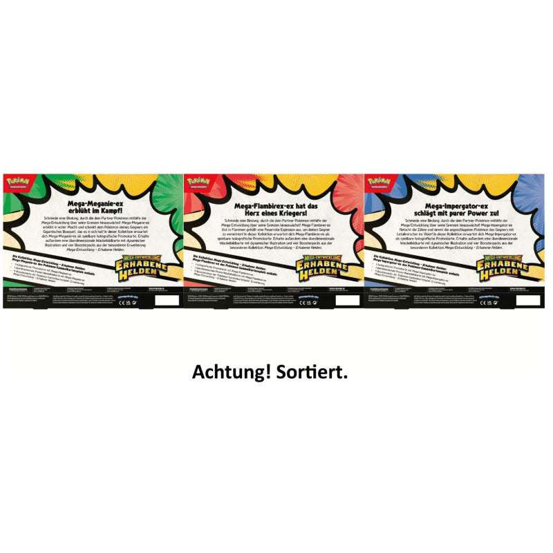 Pokemon Erhabene Helden Mega-Flambirex-EX Kollektion DE