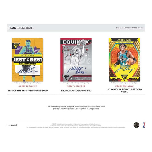 NBA 2022-23 panini flux basketball hobby box (1) Autographed Card