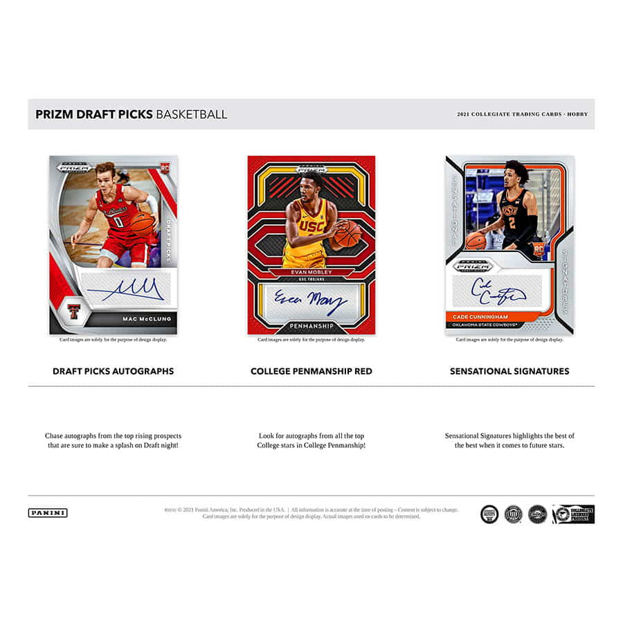 NBA 2021 Panini Prizm Draft Picks Collegiate Basketball choice box 1 Auto