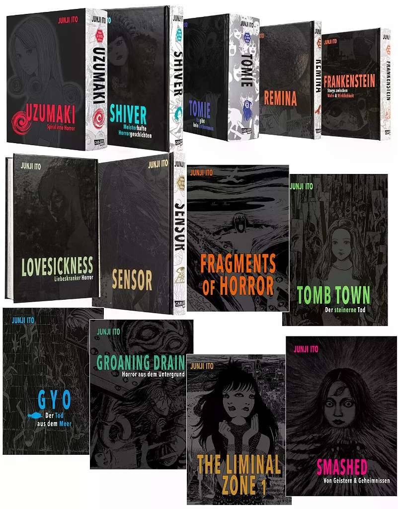 MANGA Junji Ito Sammlung Deluxe Set mit 13 Büchern Carlsen