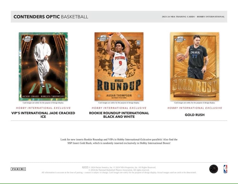NBA Panini Contenders Optic 2023/24 Hobby International Box