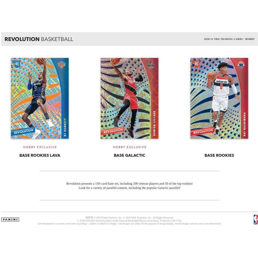 NBA 2020-21 panini revolution basketball hobby box