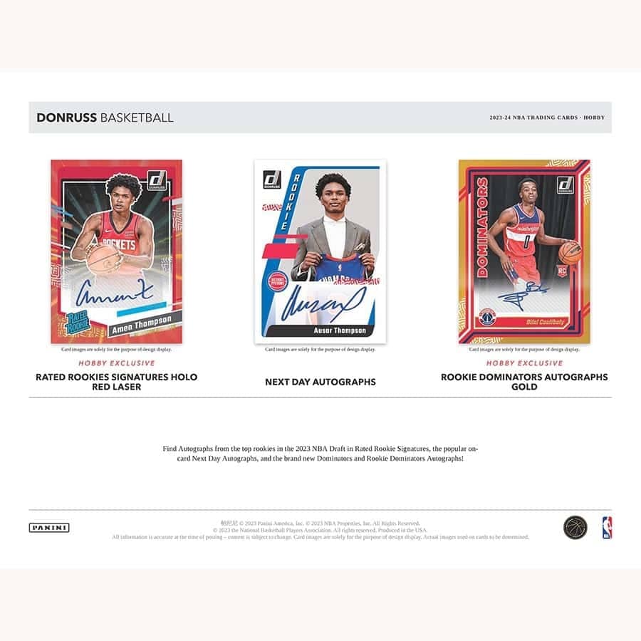 NBA 2023-24 Donruss Basketball Card Box (1) Autographed