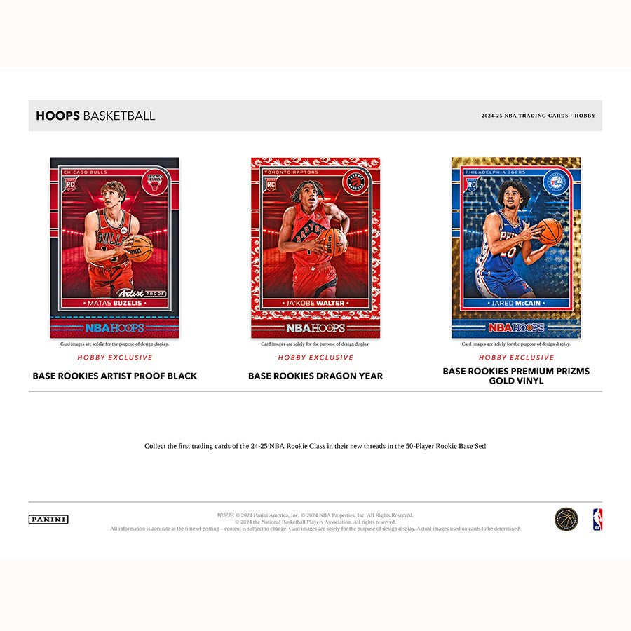 NBA 2024-25 Panini Hoops NBA Basketball Hobby Box (1) Autographed