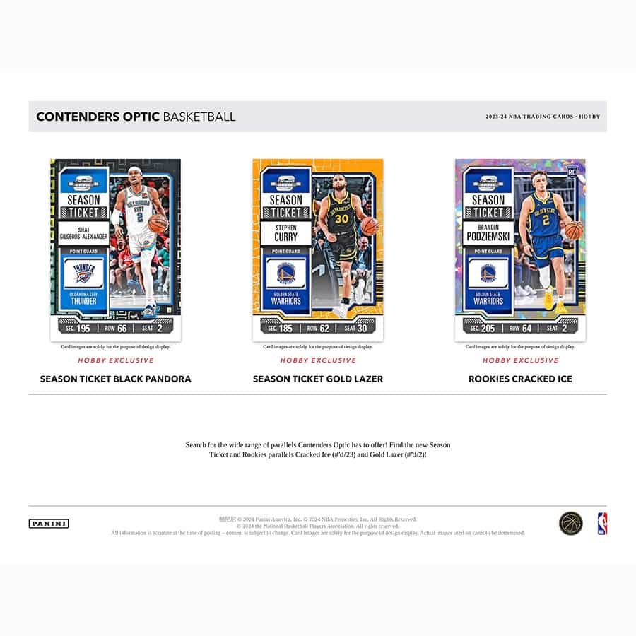 NBA 2023-24 Panini Contenders Optic Basketball Hobby box (1 auto)