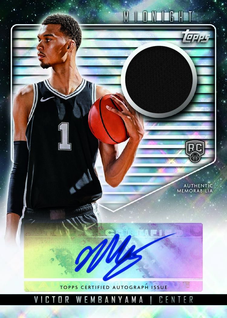 NBA 2023/24 Topps Midnight Basketball - Hobby Box (3 Autogramme)