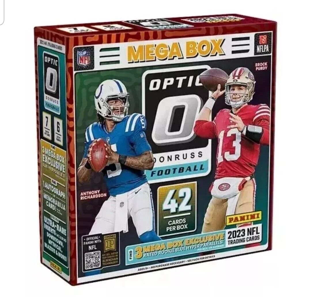 NFL 2023 Donruss Optic Football Hobby Mega Box (1 Autograph)