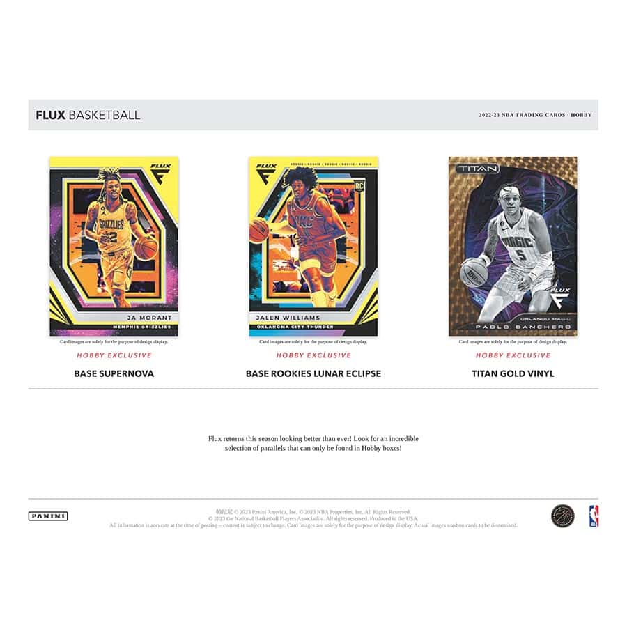 NBA 2022-23 panini flux basketball hobby box (1) Autographed Card