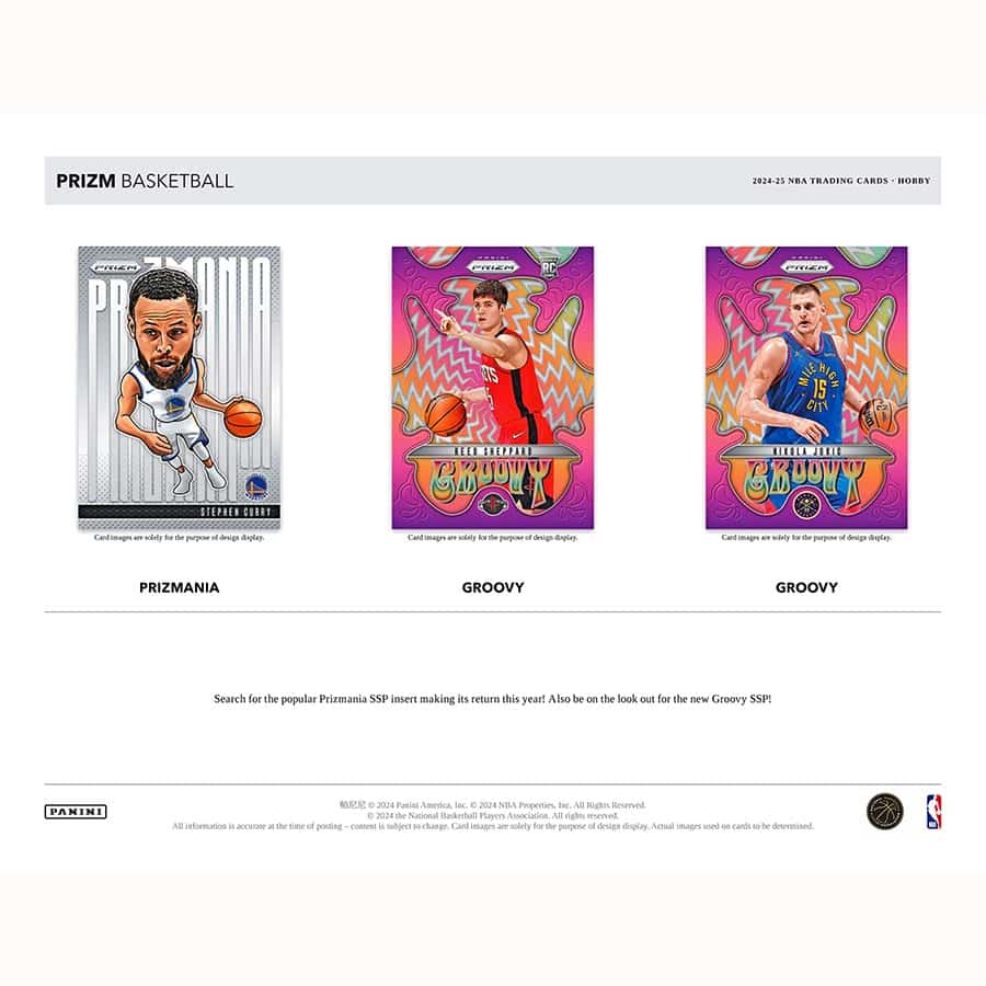 NBA 2024-25 Panini Prizm Basketball Hobby Box (2) Autographed Cards