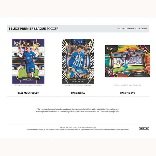 SOCCER 2023-24 Panini Select English Premier League Hobby Box (3 Auto)