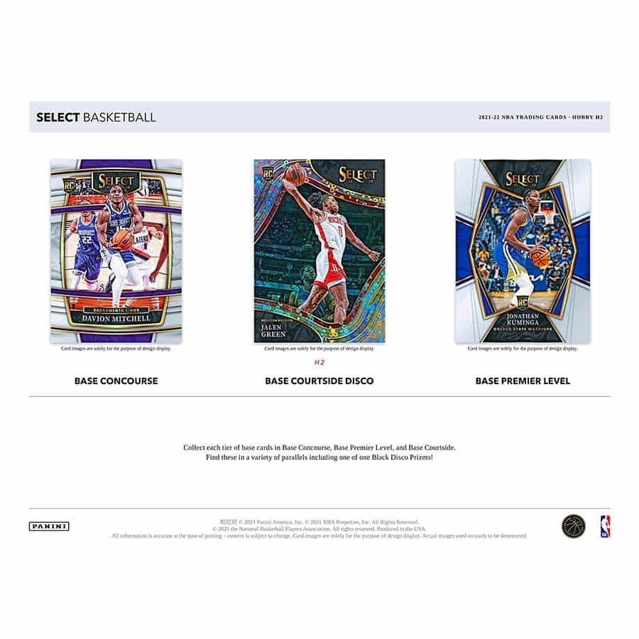 NBA 2021-22 Panini Select Basketball H2 Hobby Hybrid Box