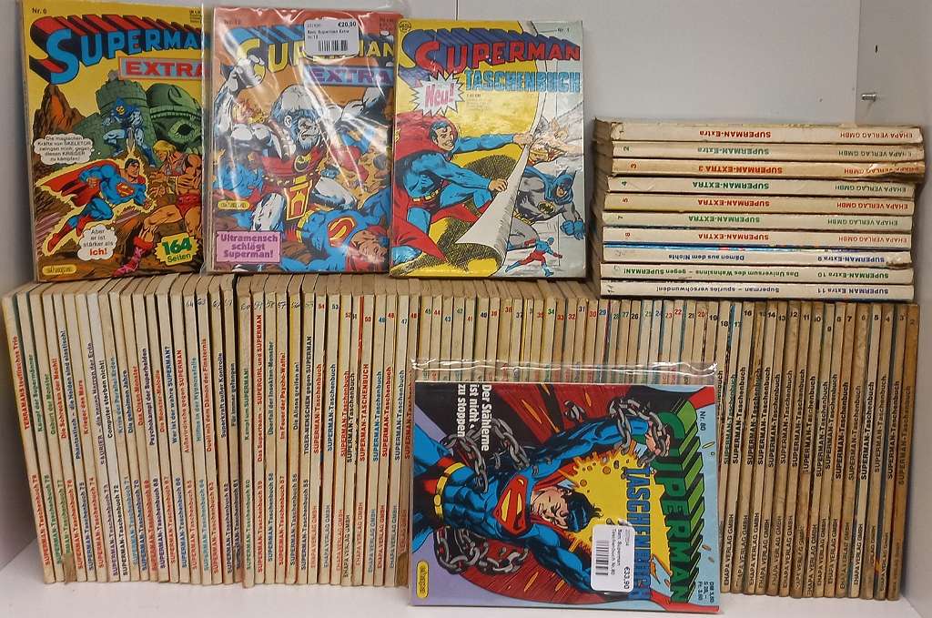 Superman Taschenbuch ehapa Sammlung 55 stück (aus 1-80 + extra 1-11)