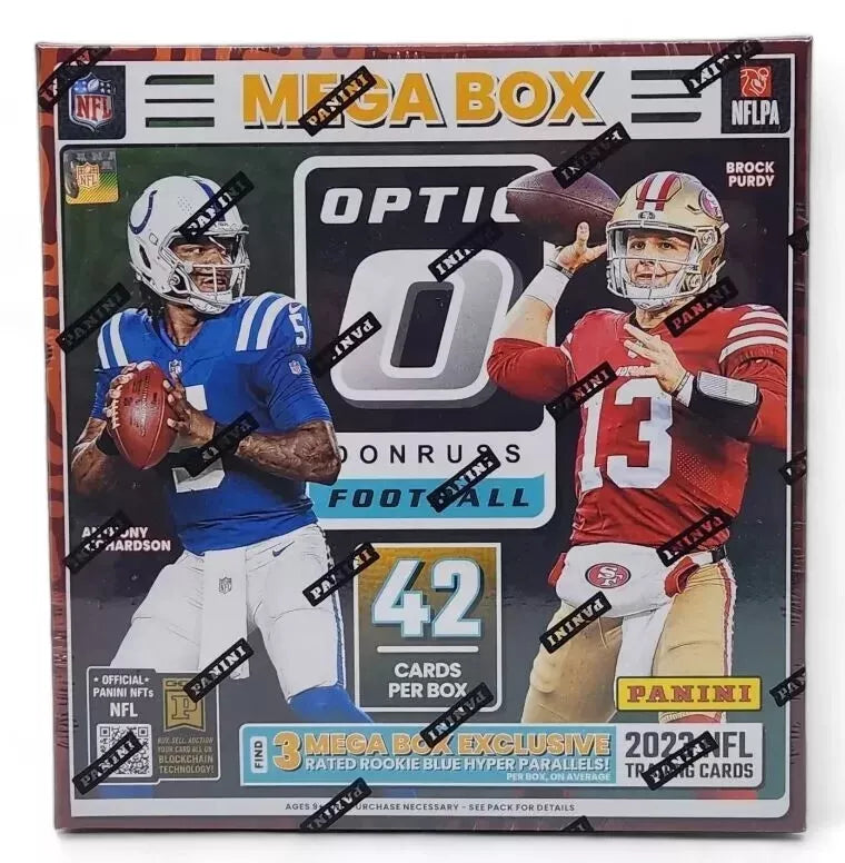 NFL 2023 Donruss Optic Football Hobby Mega Box (1 Autograph)