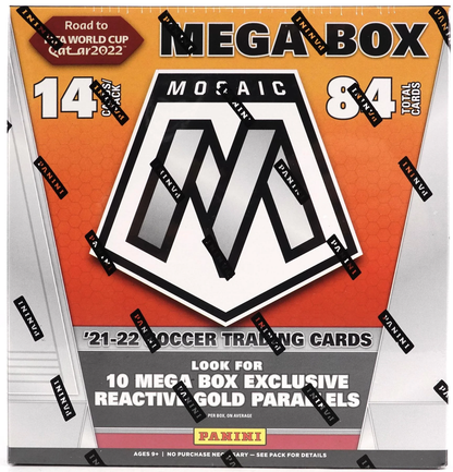 SOCCER 2021/22 Panini Mosaic Road to FIFA World Cup Mega Box