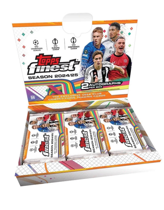 SOCCER 2024/25 Topps Finest UCC Hobby Box (2 Auto)