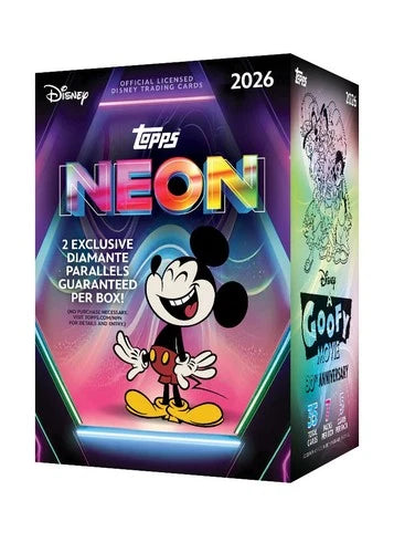 2026 Topps Disney Neon - Blaster Box (Vorbestellung !! erscheint voraussichtlich 17. April 2026)