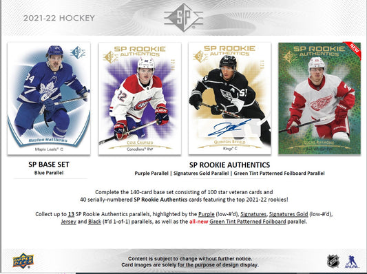NHL 2021-22 SP Hockey ( Mass Blaster) Box