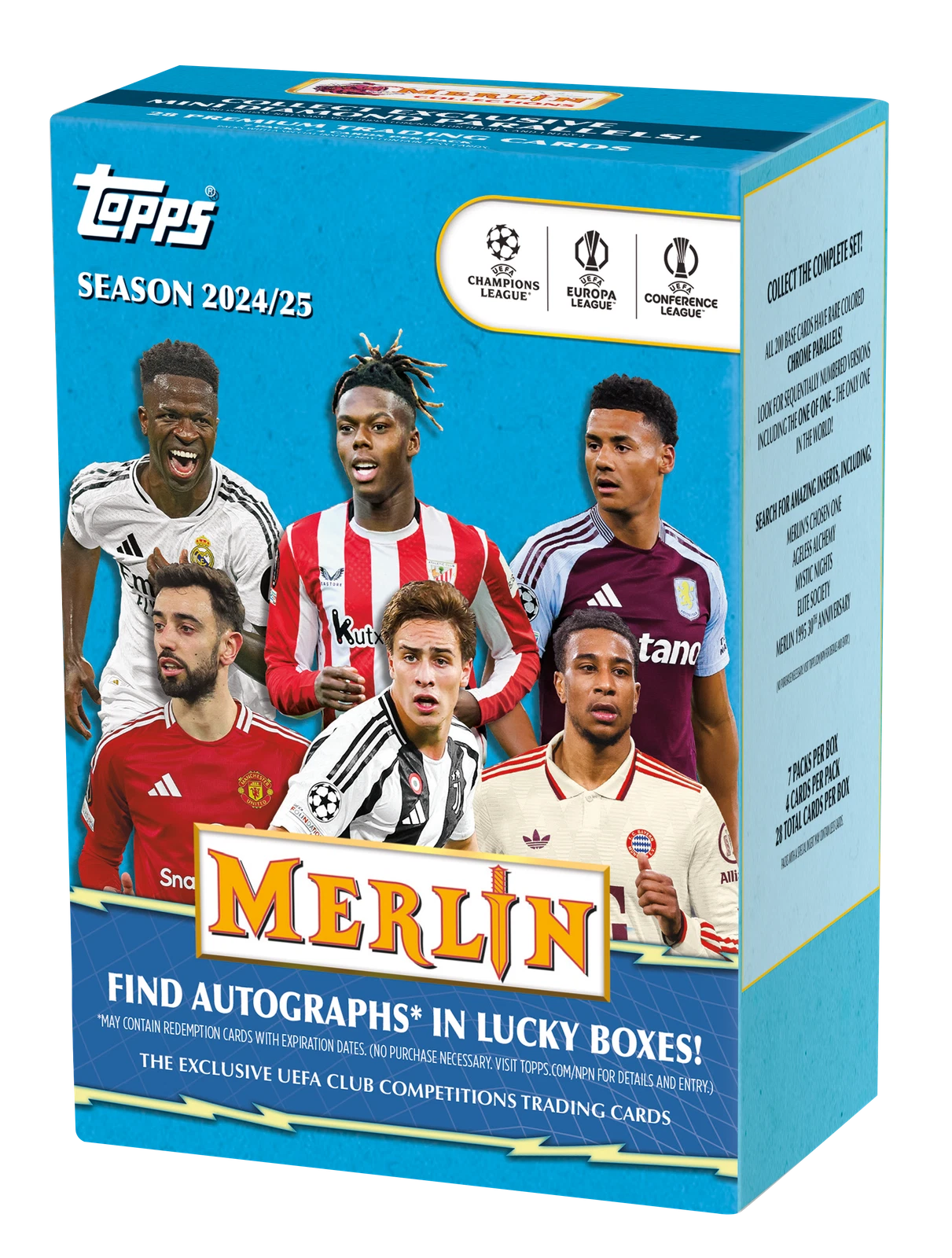 SOCCER 2024-25 Topps Merlin UEFA Blaster Box 40er CASE