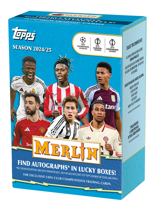 SOCCER 2024-25 Topps Merlin UEFA Blaster Box 40er CASE