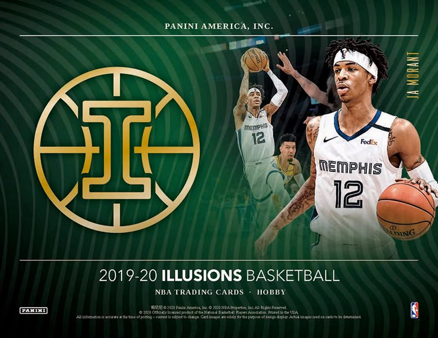 NBA 2019-20 Panini Illusions Basketball Hobby BOX