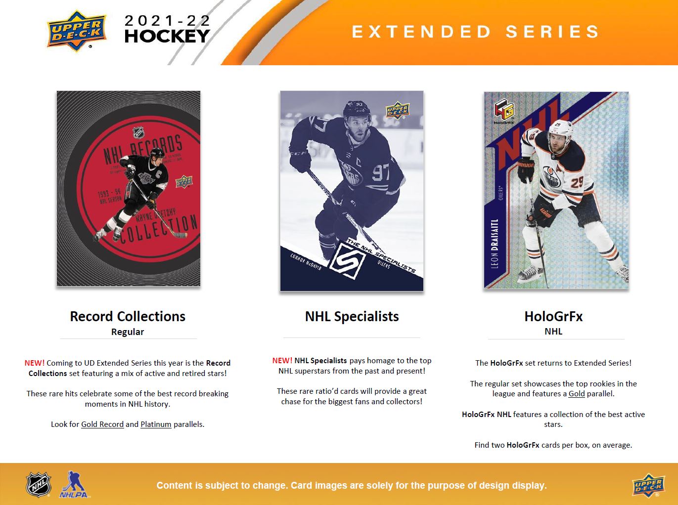 NHL 2021-22 Hockey Upper Deck Extended Series Hobby Box