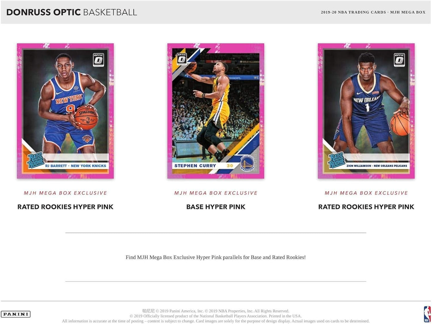 NBA 2019-20 DONRUSS OPTIC BASKETBALL MEGA BOX