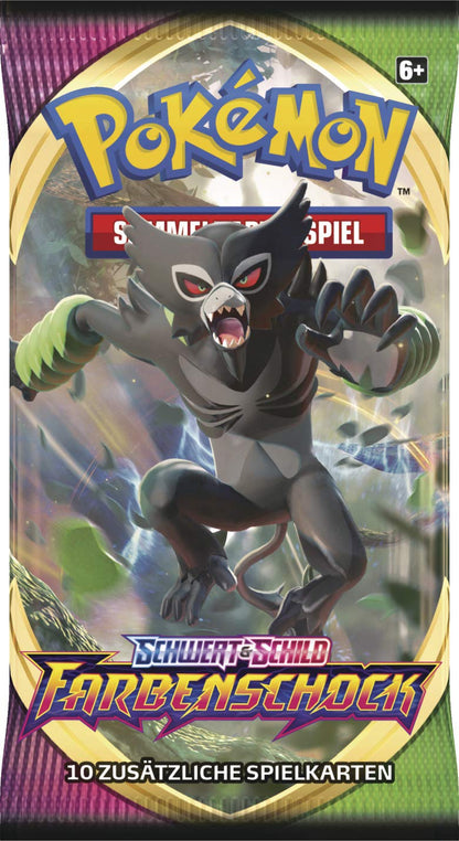 POKEMON Farbenschock 4x Booster im Artwork-Set DE