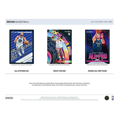 NBA 2021-22 panini recon basketball hobby box 2 Auto
