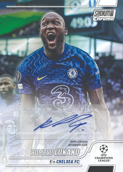 SOCCER Topps 2021-22 Stadionclub Chrom UEFA Champions League Fußball Hobby Box
