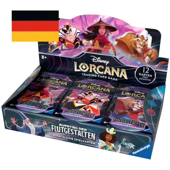 DISNEY Lorcana 2 – Aufstieg der Flutgestalten Booster Display Reprint, deutsch