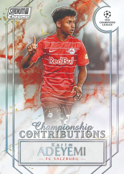 SOCCER Topps 2021-22 Stadionclub Chrom UEFA Champions League Fußball Hobby Box
