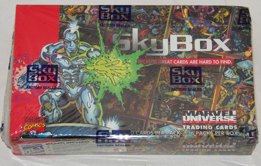 1993 Skybox Marvel Universe Card Box (36/10)