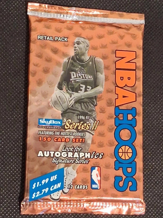 NBA 1996-97 SKYBOX Hoops SERiES 2 PACK(Kobe/Iverson RC ?)