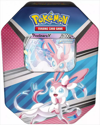 POKEMON Frühjahr Tin Boxen 2022 Nachtara Feelinara Psiana V im Set Deutsch