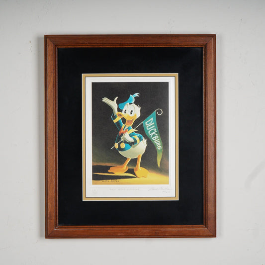 BARKS LITHOGRAPHIE Sixty Years Quacking (Signed Limited Edition, 100 Ex) Gold Plate