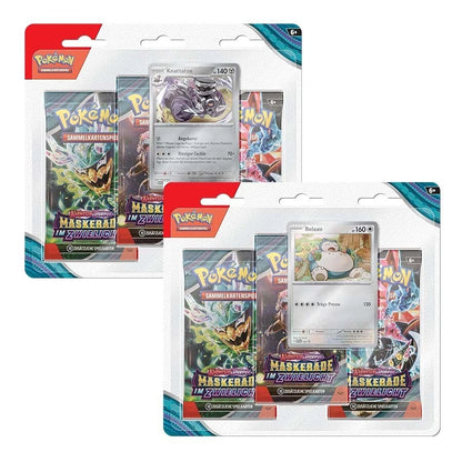 POKEMON Maskerade im Zwielicht 3-Pack (beide Motive, im Set) DE