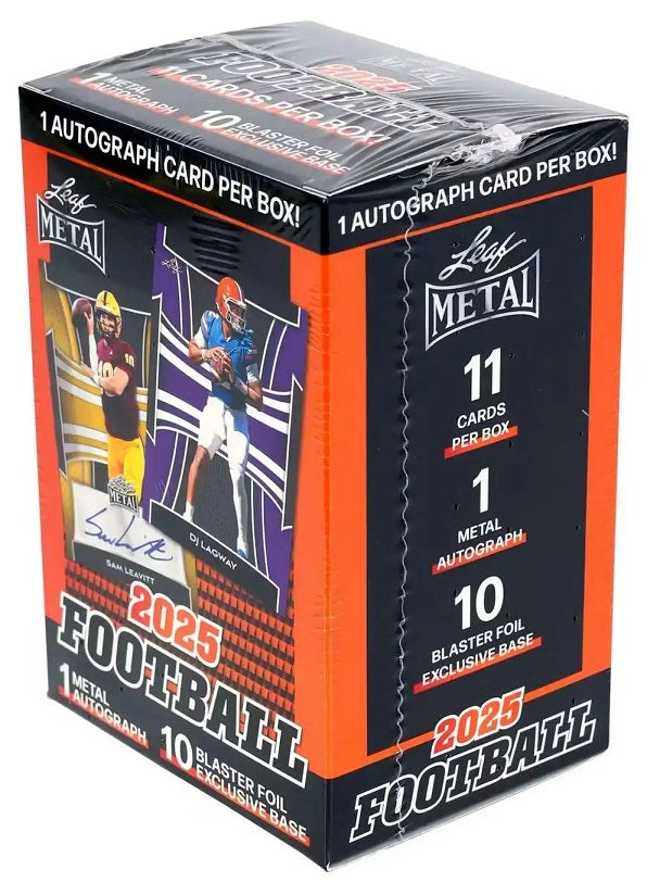 NFL 2025 Leaf Metal Football (Blaster) 1 Autogramm