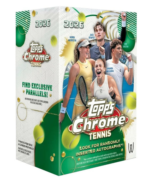 2026 Topps Chrome Tennis Value Blaster Box