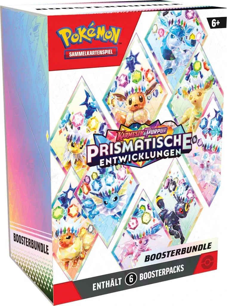 POKEMON Prismatische Entwicklungen 6er Booster Bundle (Deutsch) ab 7.3.2025