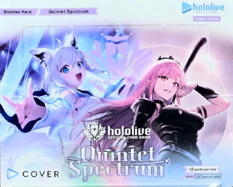 hololive OFFICIAL CARD GAME Quintet Spectrum Booster Display (12 packs) - EN