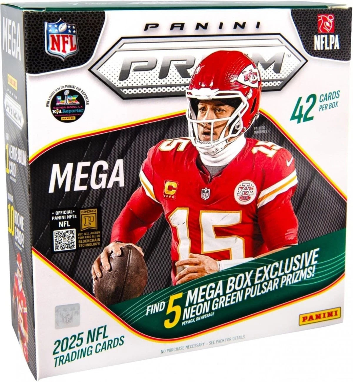 NFL Panini Prizm 2025 Mega Box 1 Memorablia Card