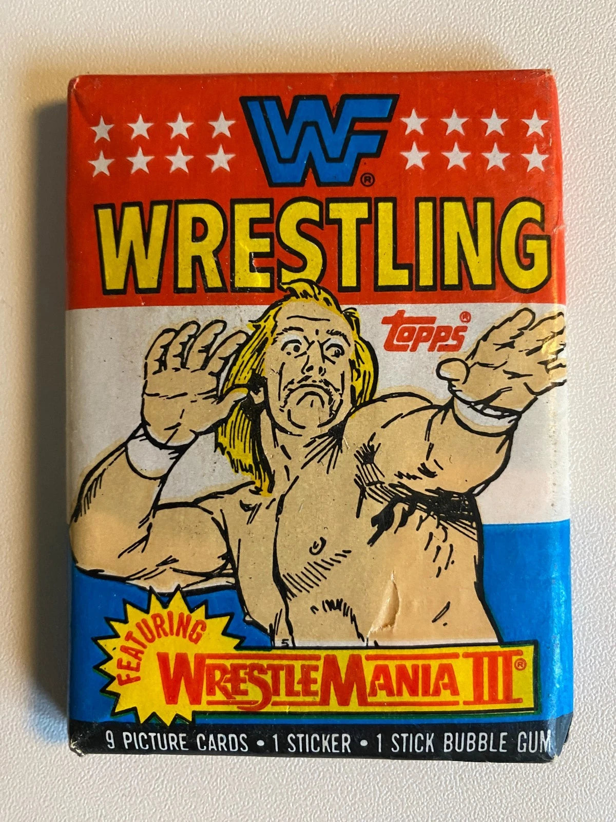Topps HULK HOGAN WWF Pro Wrestling Trading Card Pack 1987