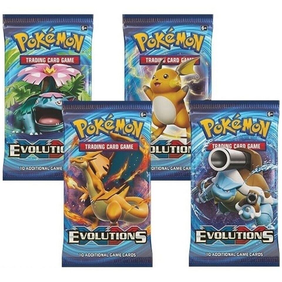 POKEMON Evolutions 4er Booster Artworkset EN