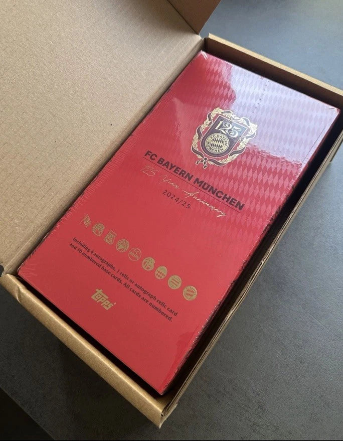 SOCCER Topps FC Bayern München 125th Anniversary Hobby Box 125 Jahre