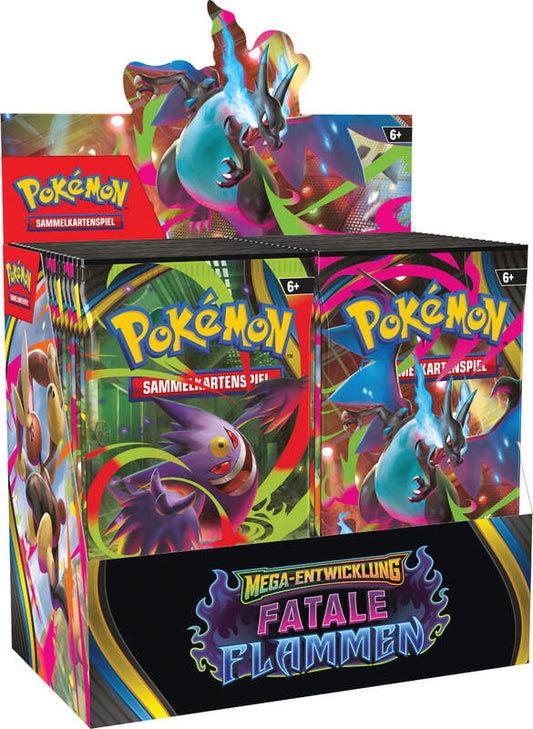POKEMON Mega-Entwicklung: Fatale Flammen Booster-Display (36 Packs) DE (voraussichtlich ab 14. November 2025)