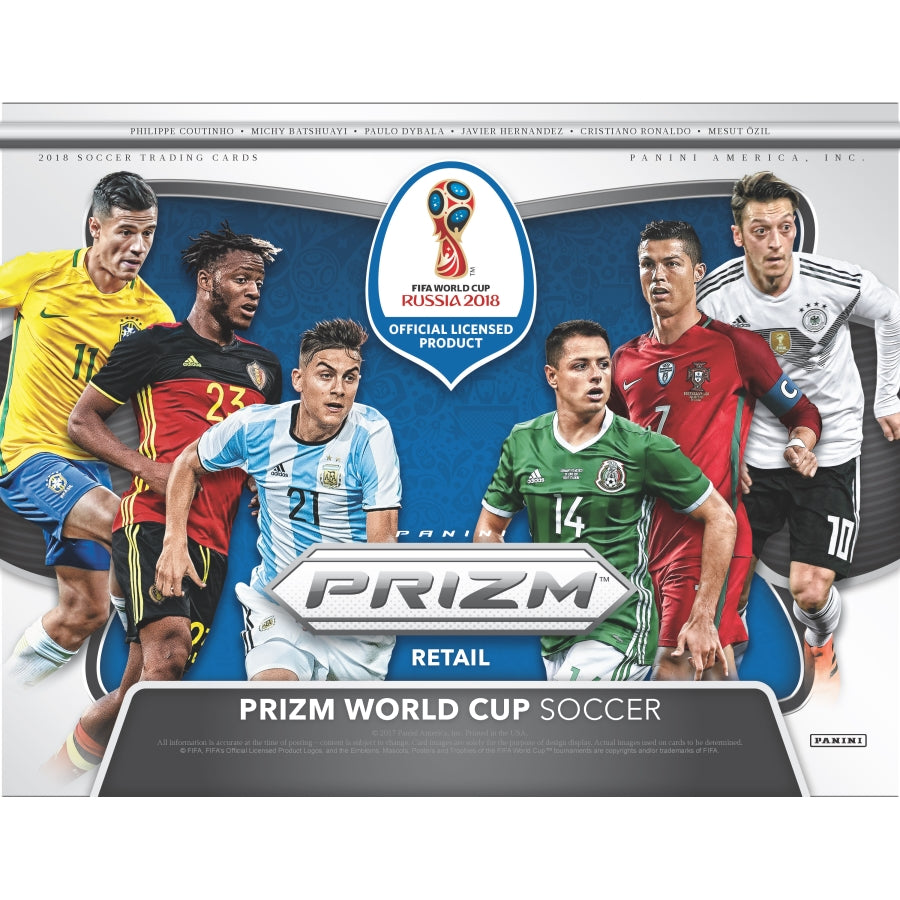 2018 Panini Prizm World Cup Soccer Cards RETAIL FAT PACKS BOX