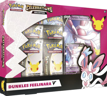 POKEMON Celebrations Premium Dunkles Feelinara-V Box DE